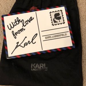 Karl Lagerfeld clutch with straps